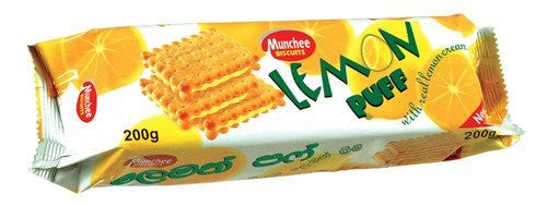 Munchee Lemon Puff Biscuits, 200g/7.1 oz., {Imported from Canada}
