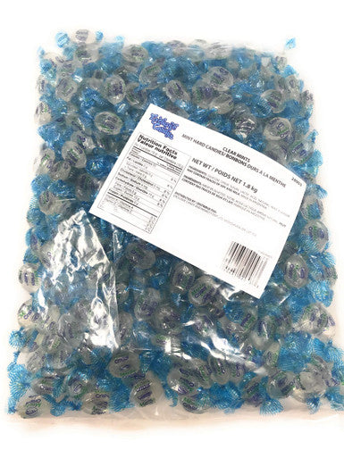 Exclusive Candy Clear Mints, Hard Candies,1.8kg/4lb., Bag, {Imported from Canada}