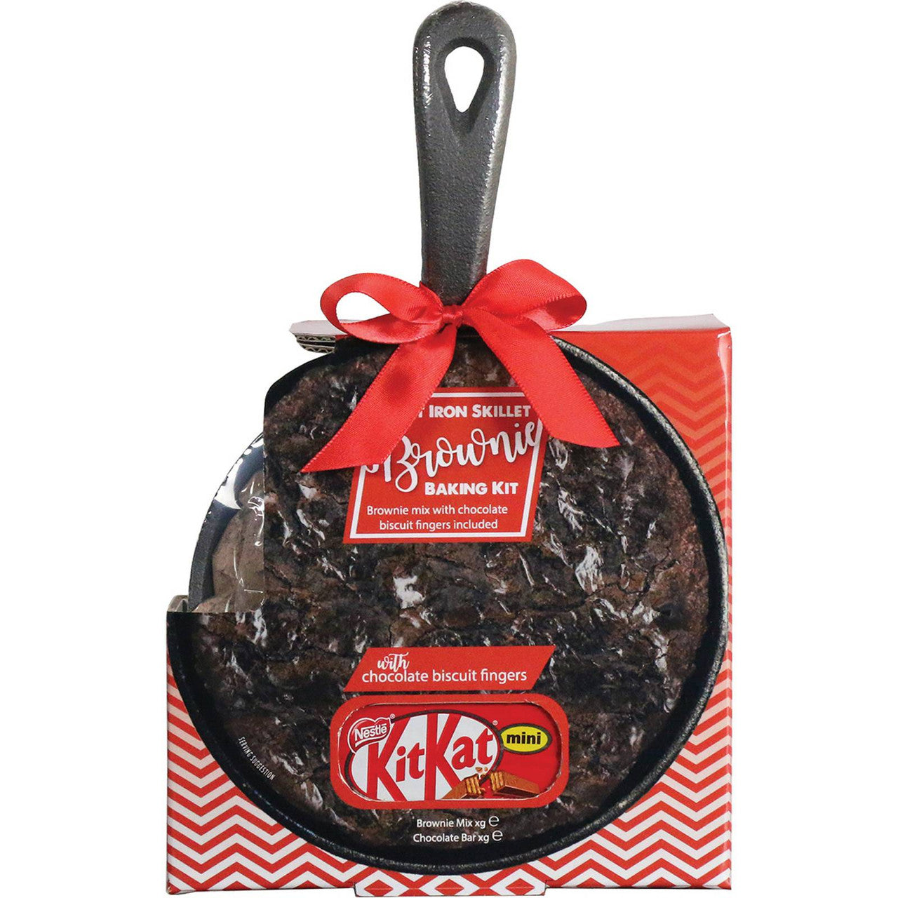 Mini Chocolate Brownie Christmas Cast Iron Skillet Baking Kit: Kit Kat Edition, 76g/2.7oz., {Imported from Canada}