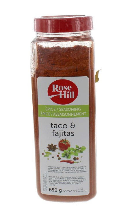 Rose Hill Taco & Fajita Spice, 650g/1.4lbs., {Imported from Canada}