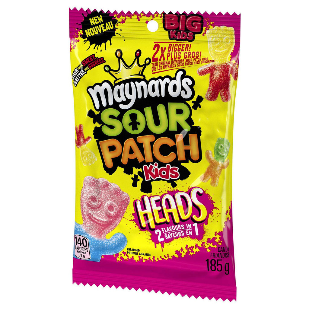 Maynards Sour Patch Kids Heads Candy, 185g/6.5oz., {Imported from Canada}