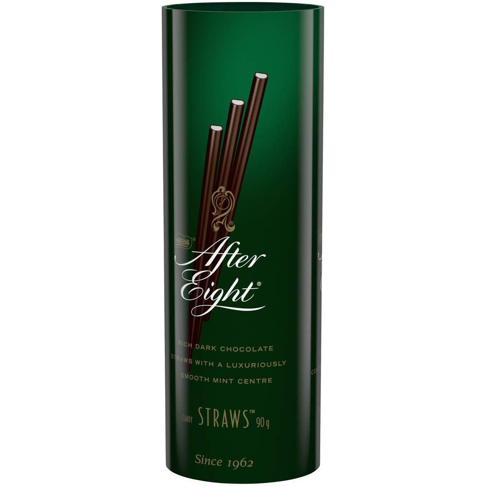 NESTLE After Eight Rich Dark Chocolate & Mint Straws, 90g/3.2oz., {Imported from Canada}