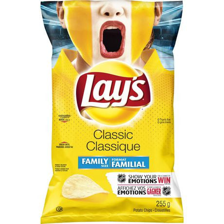 Lay's Classic Potato Chips 255g/9 oz., {Imported from Canada}
