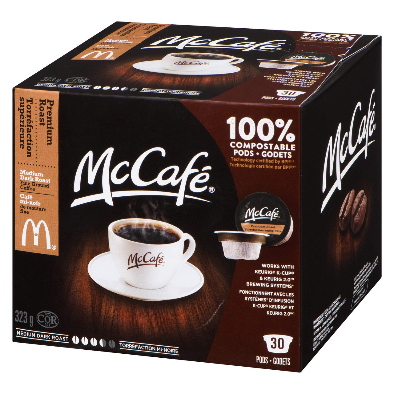 McCafe Premium Roast Coffee Pods, 323g, 30 Count {Imported from Canada}