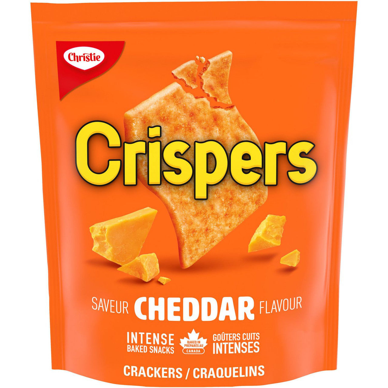 Christie Crispers, Cheddar Crackers, 145g/5.1 Ounce, Bag, {Imported from Canada}