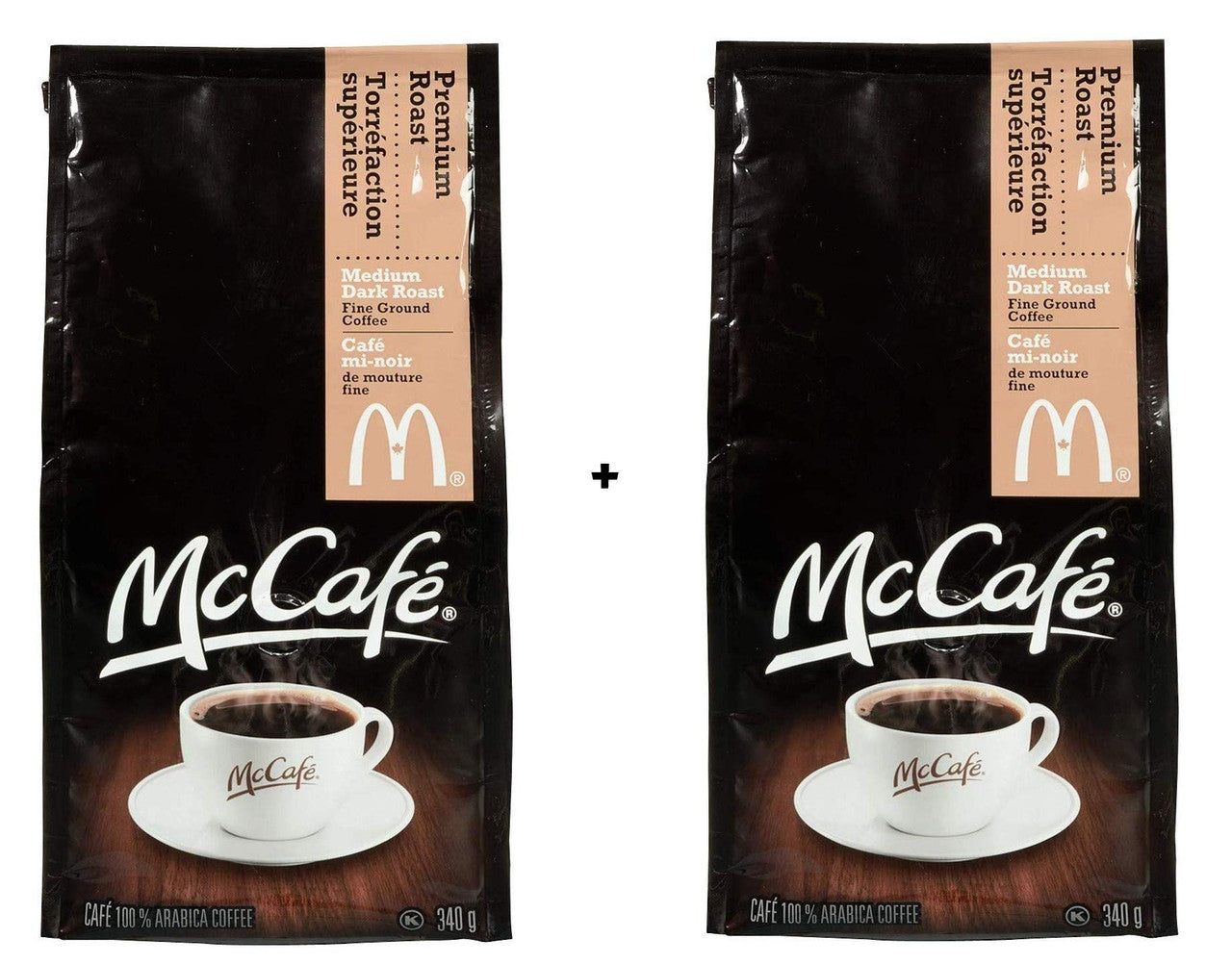 McCafe Premium Roast Ground Coffee, 340g/12 oz (2pk) {Imported from Canada}