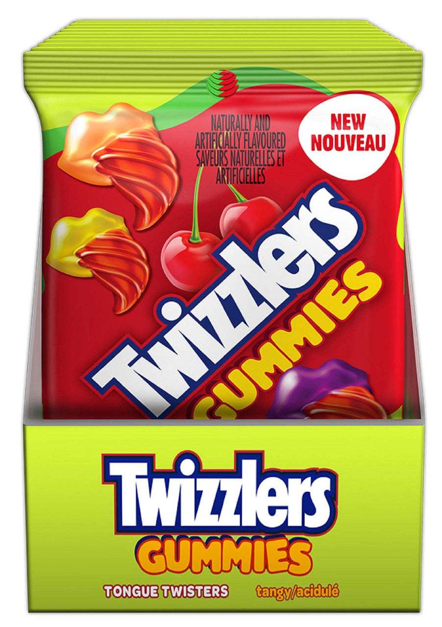 Twizzlers Gummies- Tangy Tongue Twisters Candy, 182g/6.4 oz. (10ct) {Imported from Canada}