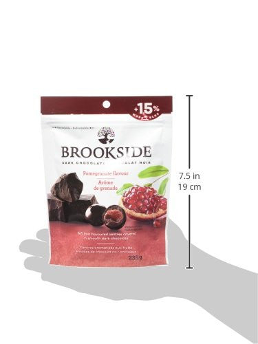 BROOKSIDE Dark Chocolate, Pomegranate Flavour, 235g/8.3 oz {Imported from Canada}