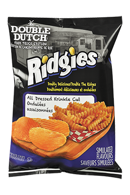 Old Dutch Ridgies All Dressed Potato Chips One Large Bag, {Imported from Canada}