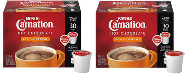 CARNATION Nestle Rich and Creamy Hot Chocolate, 15 g, 30 Count (2 Pack) {Imported from Canada}