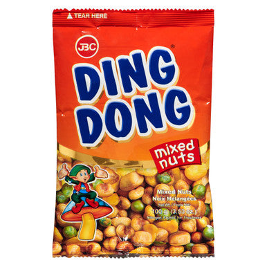 Ding Dong Original Mixed Nuts, 100g/3.5 oz. Bag {Imported from Canada}