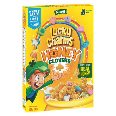 Lucky Charms Honey Clovers Cereal, 309g/10.9 oz., Box {Imported from Canada}