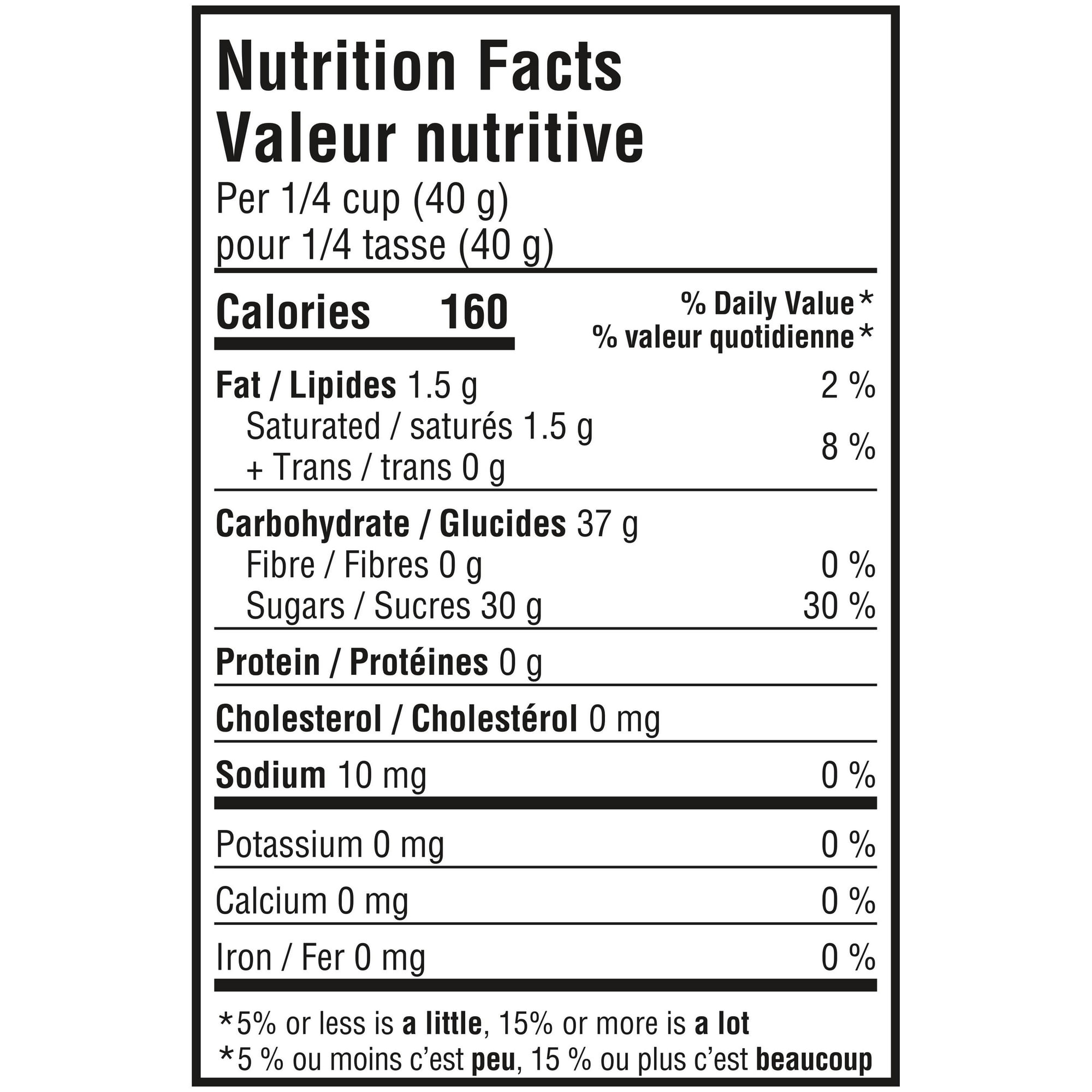 Skittles Berry Bite-Size Candies, 170g/6 oz - Nutrition Facts