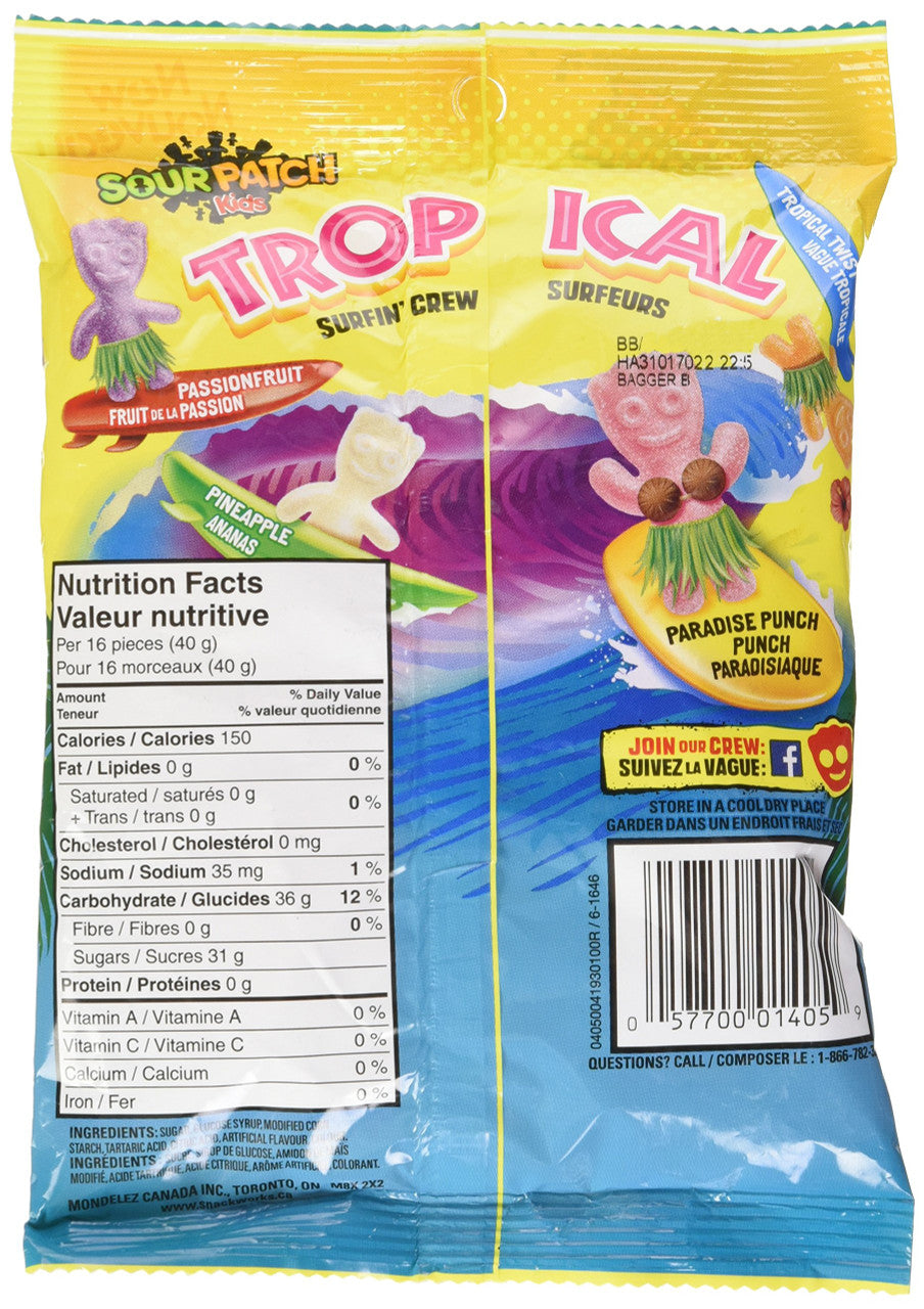 Maynards Sour Patch Kids Tropical Candy, 185g - {Imported from Canada}