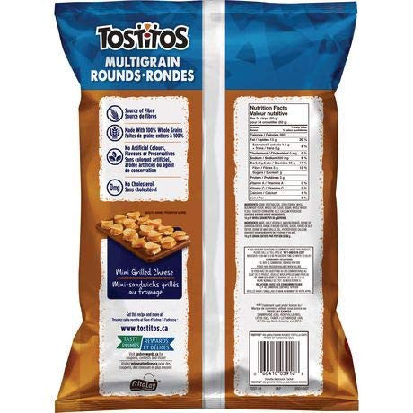 Tostitos Multigrain Rounds Tortilla Chip Party Size, 450g/15.9oz, 3-Pack {Imported from Canada}
