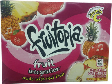 Fruitopia Fruit Integration (12pk) 341ml/11.5 oz., {Imported from Canada}