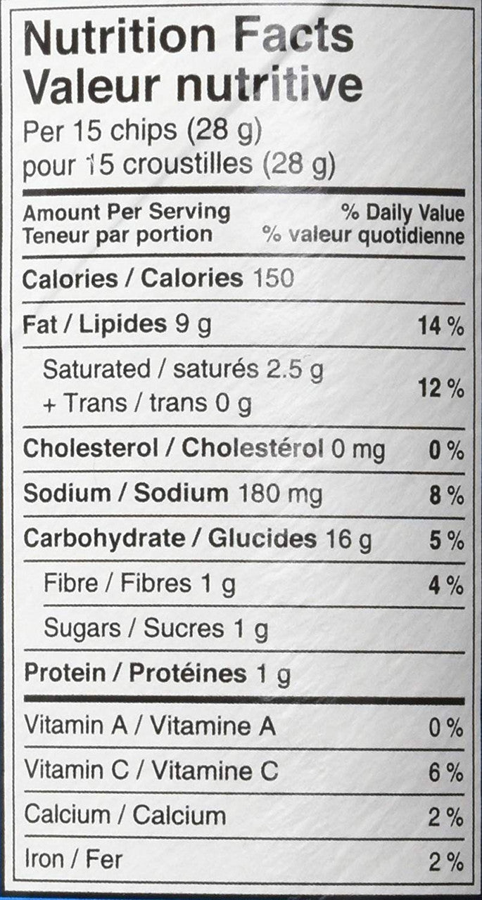 Pringles Salt & Vinegar Chips, 156g/5.5oz (Imported from Canada)