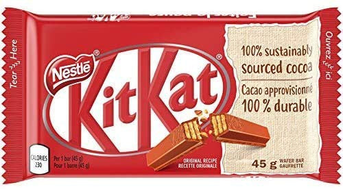 KIT KAT 4 Finger Milk Chocolate Multipack 4x45g, 3-Pack {Imported from Canada}