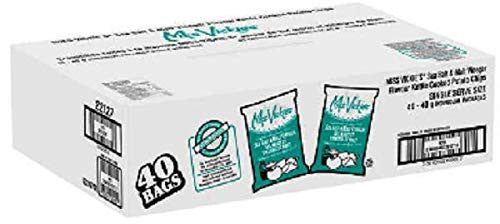 Miss Vickie’s Sea Salt and Malt Vinegar Chips Box, (40 Bags of 40g/1.4 oz., Each) {Imported from Canada}