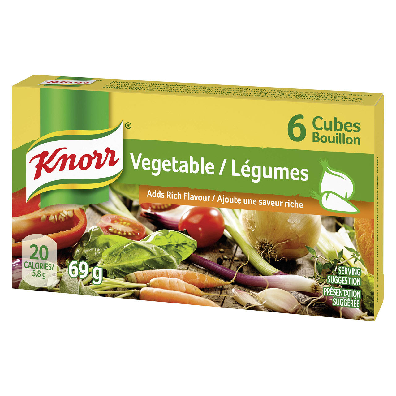 Knorr Broth Mix Vegetable Cubes, 69g/2.4 oz., {Imported from Canada}