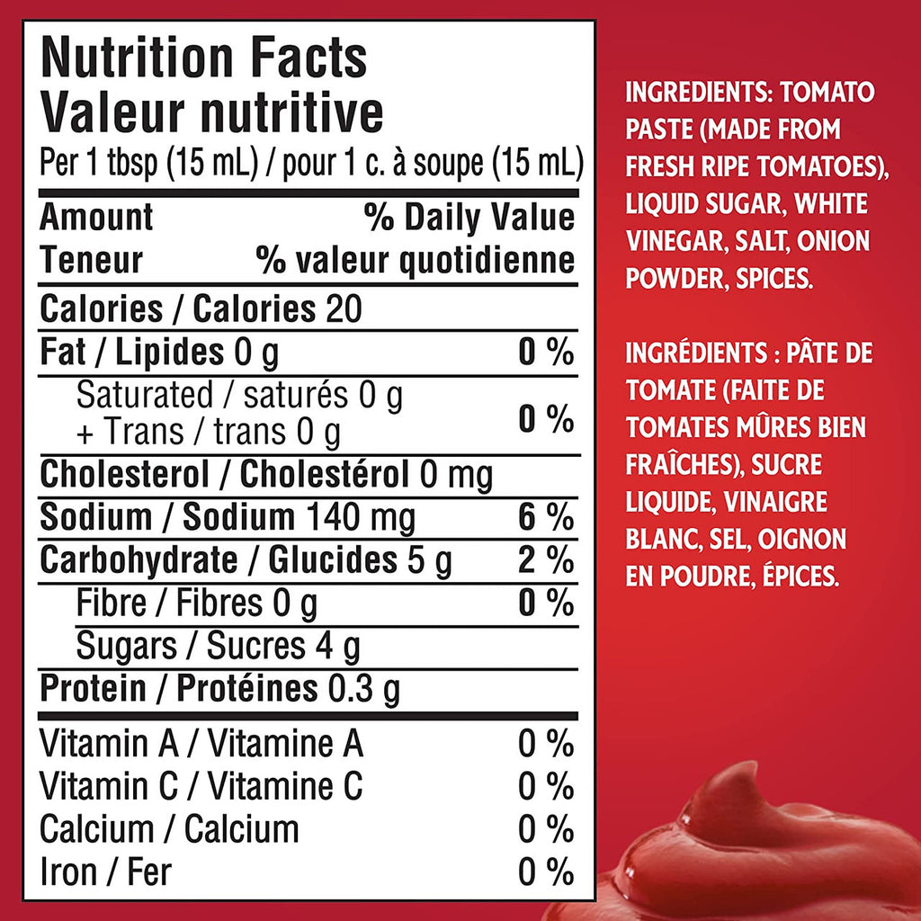 Heinz Tomato Ketchup, 1.25L/42.3 fl. oz., Fridge Fit Bottle - 2 Pack (Pack of 6) {Imported from Canada}