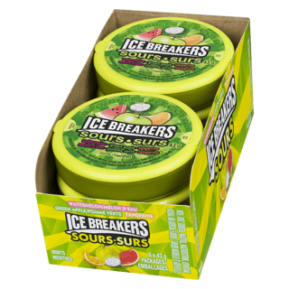 Ice Breakers Sour Fruits, 43g/1.5oz Pucks, (6ct) {Imported from Canada}