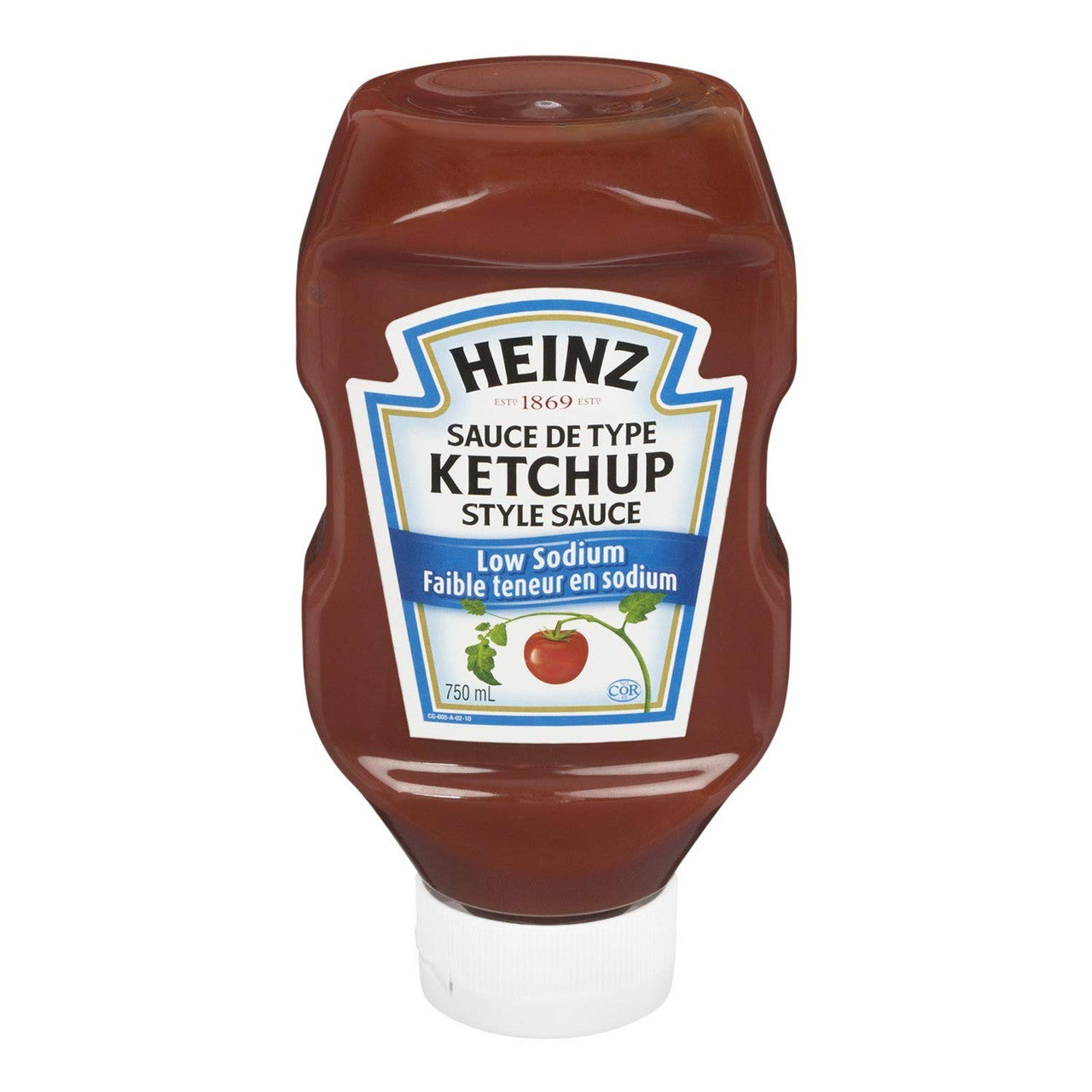 Heinz Low Sodium Ketchup, 750mL/25oz, Bottle (Imported from Canada)