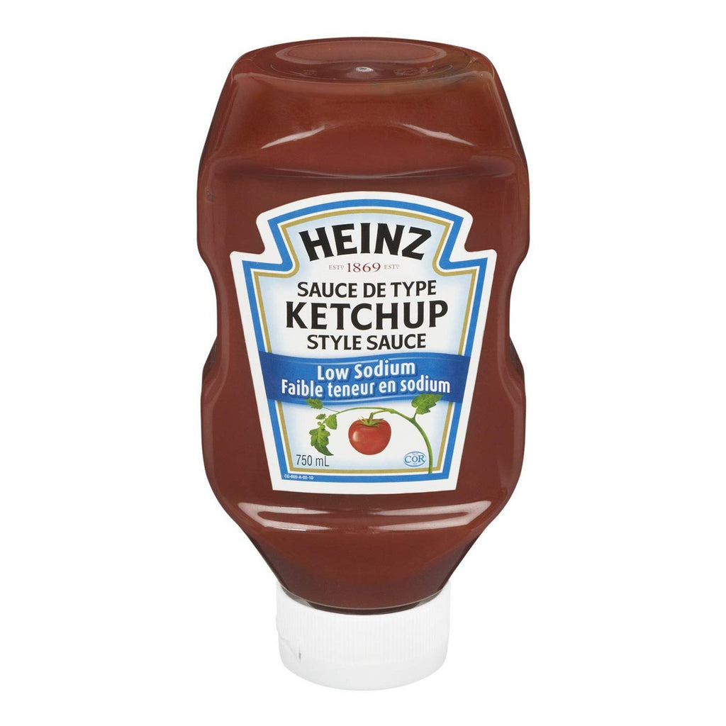 Heinz Low Sodium Ketchup, 750mL/25oz, Bottle (Imported from Canada)