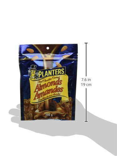 Planters Chocolate Covered Almonds, 200g/7.1oz., 12pk, {Imported from Canada}