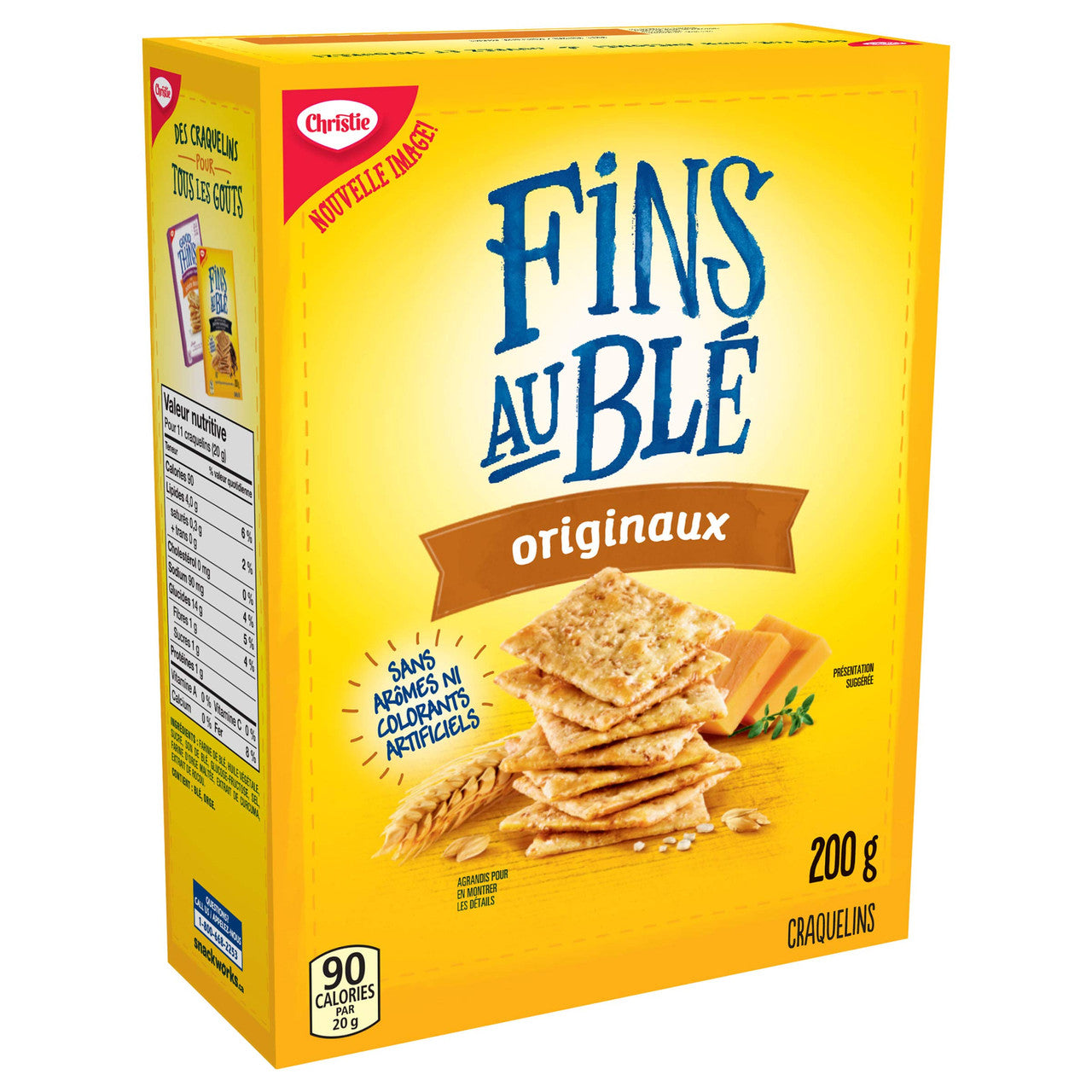 Chirstie Wheat Thins Crackers, Original, 200g/7.1oz., {Imported from Canada}