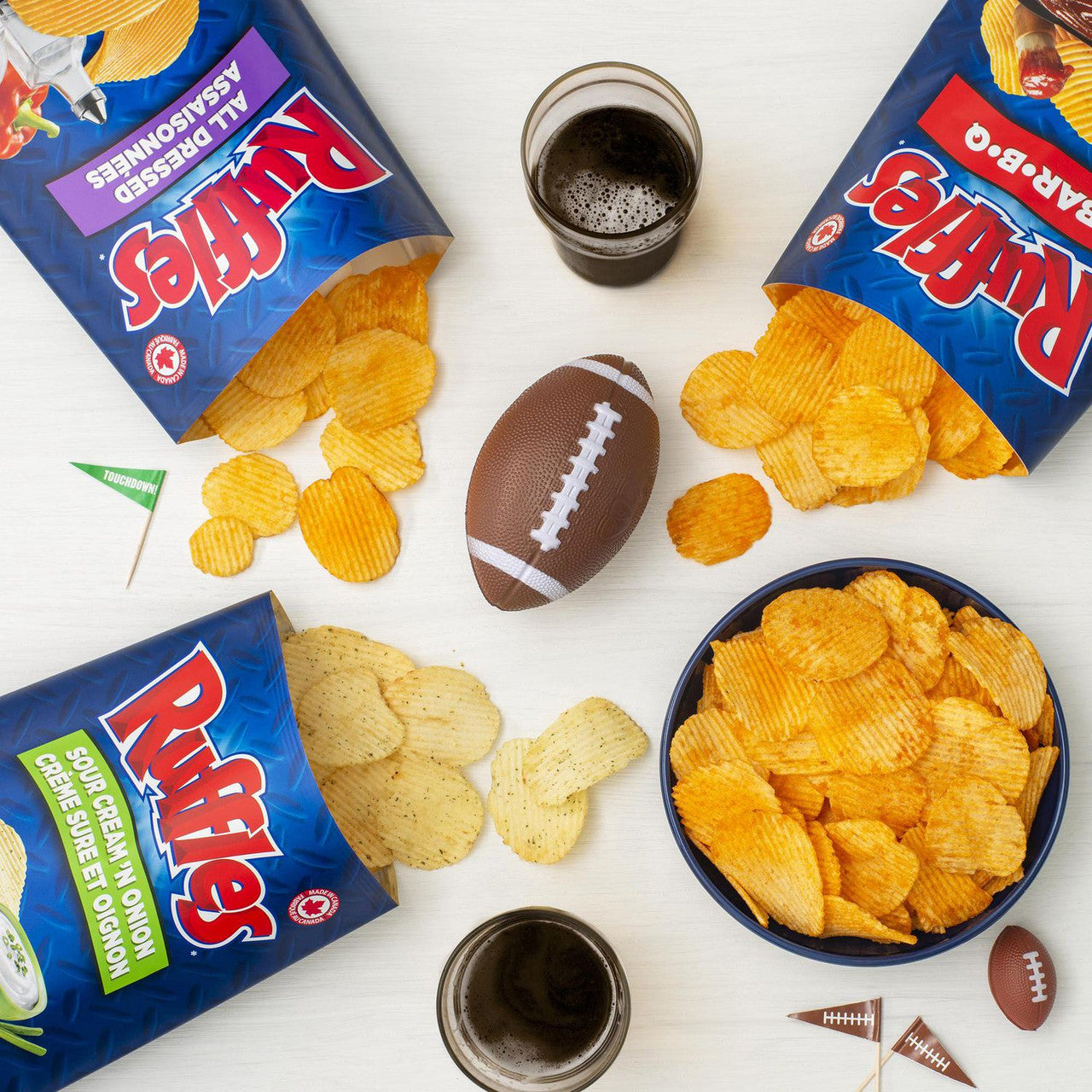 Lay's Ruffles Potato Chips, All Dressed, 40g/1.4 oz
