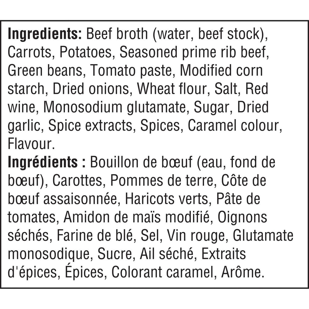 Campbell's Chunky Prime Rib Vegetable Soup, 540ml/18.3 oz {Imported from Canada)