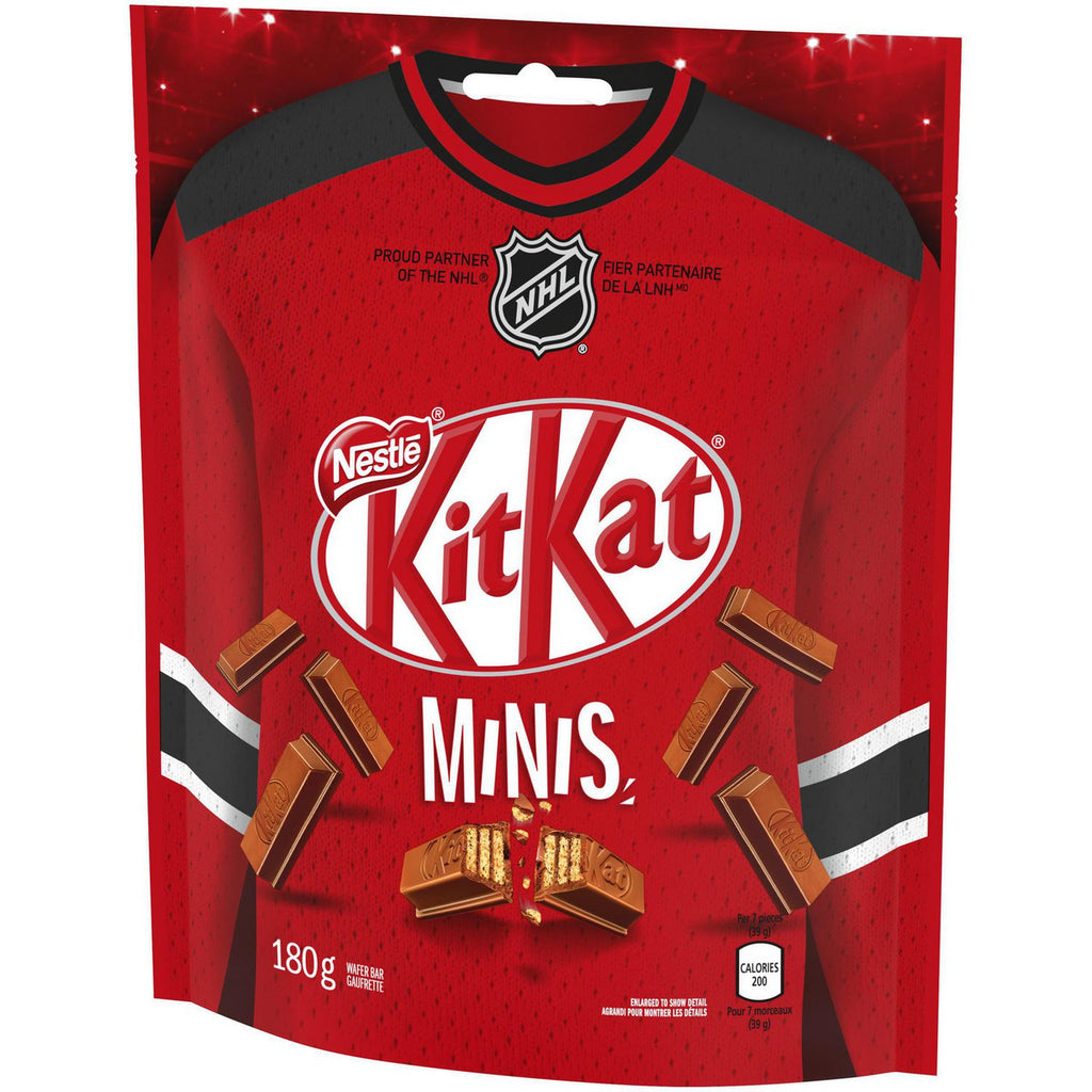 Nestle KITKAT Bars Minis Pouch, 180g/6.3 oz., {Imported from Canada}