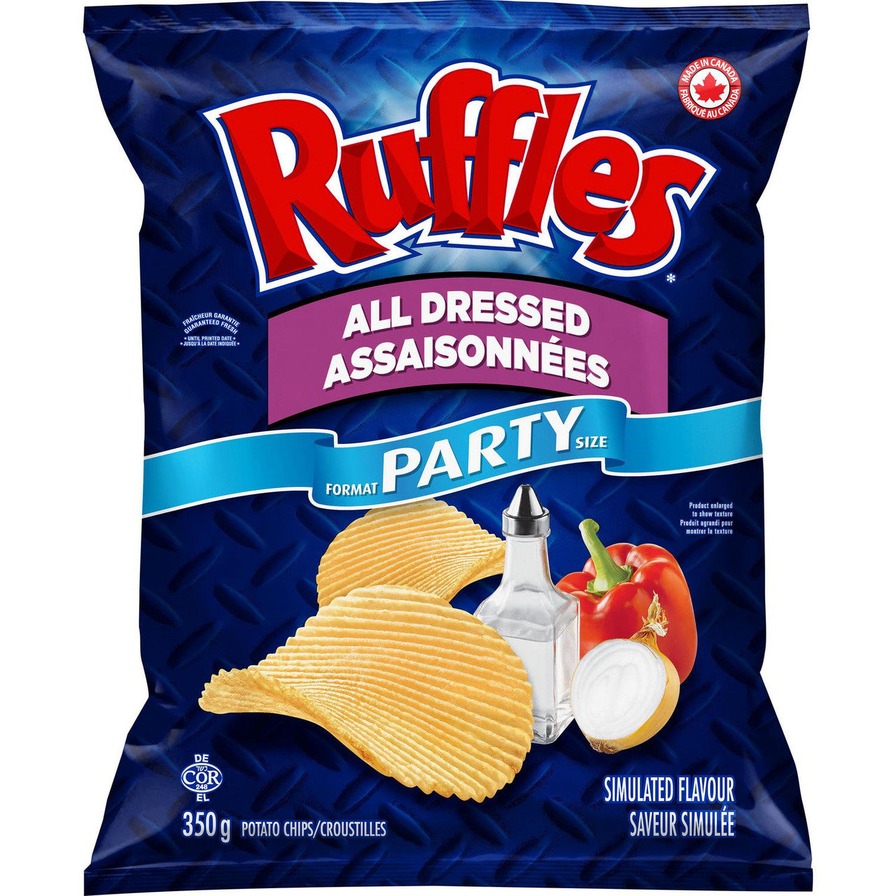 Lay's Ruffles All Dressed Party Size 350g/12.3 oz. {Imported from Canada}