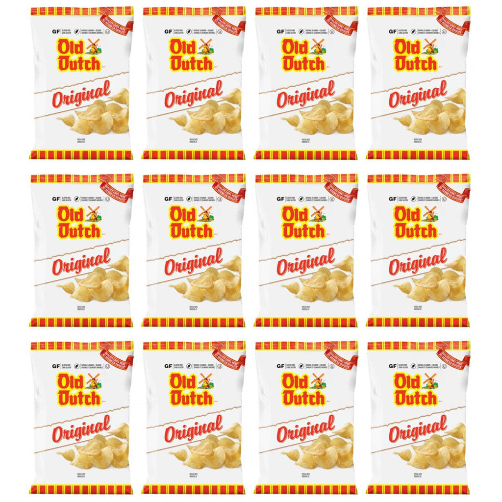 Old Dutch Original Potato Chips (12 Bags x 40g/ 1.4oz) Bundle {Imported from Canada}