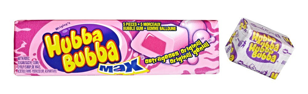 Hubba Bubba Max, Outrageous Original, 18 Count - {Imported from Canada}