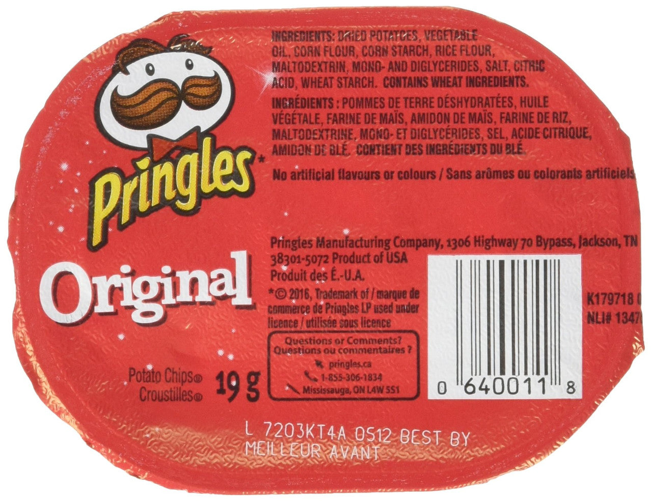 Pringles Snack Stack, Original, 24pk (19g/0.7 oz.) - {Imported from Canada}