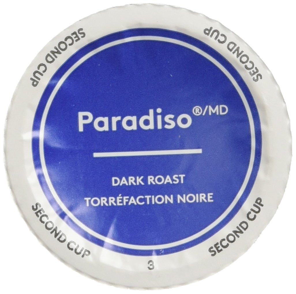 Second Cup Paradiso Dark Roast Coffee, 24-Count {Imported from Canada}
