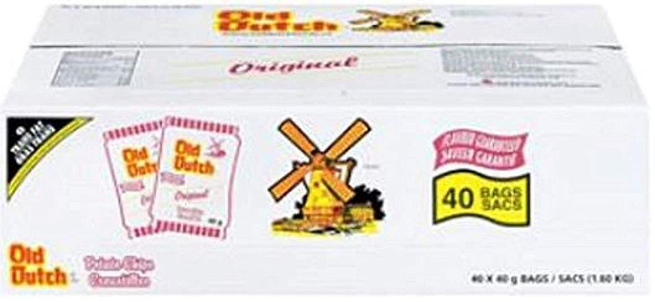 Old Dutch Original Flavoured Potato Chips (40 pack x 40g/1.4oz) {Imported from Canada}