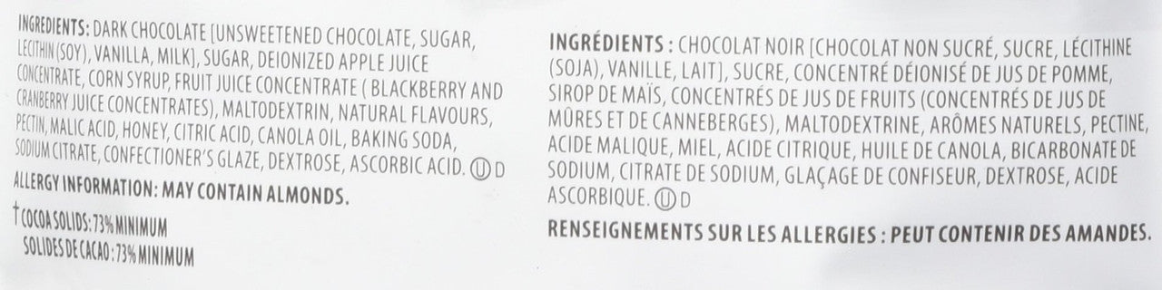 BROOKSIDE Dark Chocolate, BlackBerry & Honey, 200g/7.1 oz. {Imported from Canada}