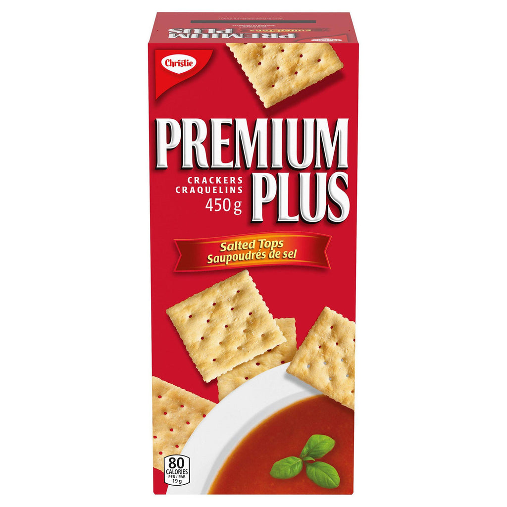 Christie Premium Plus Salted Crackers, 450g/15.9oz,(Imported from Canada)