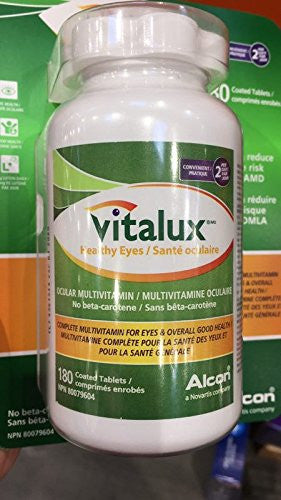 Vitalux Healthy Eyes Ocular Multivitamin/No beta-carotene, complete mu