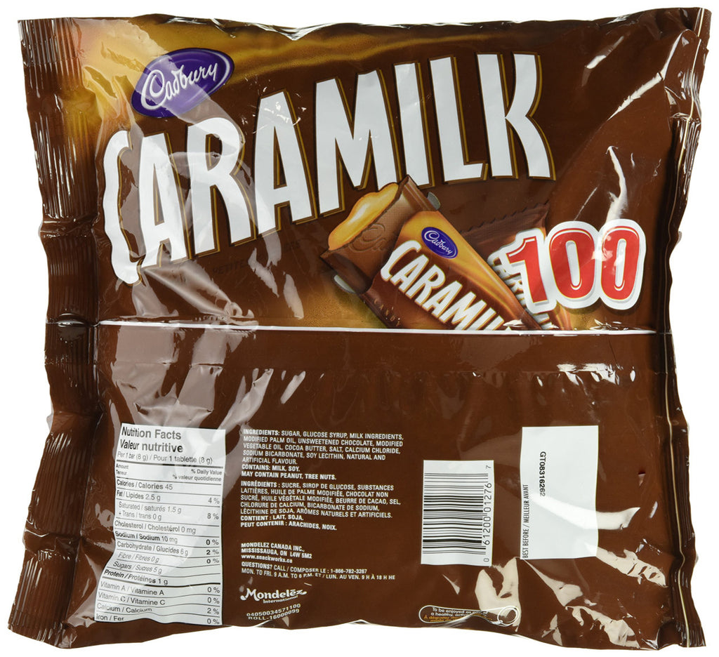 Cadbury Halloween Caramilk, 100 Count Fun Treats, 800 Gram {Canadian}