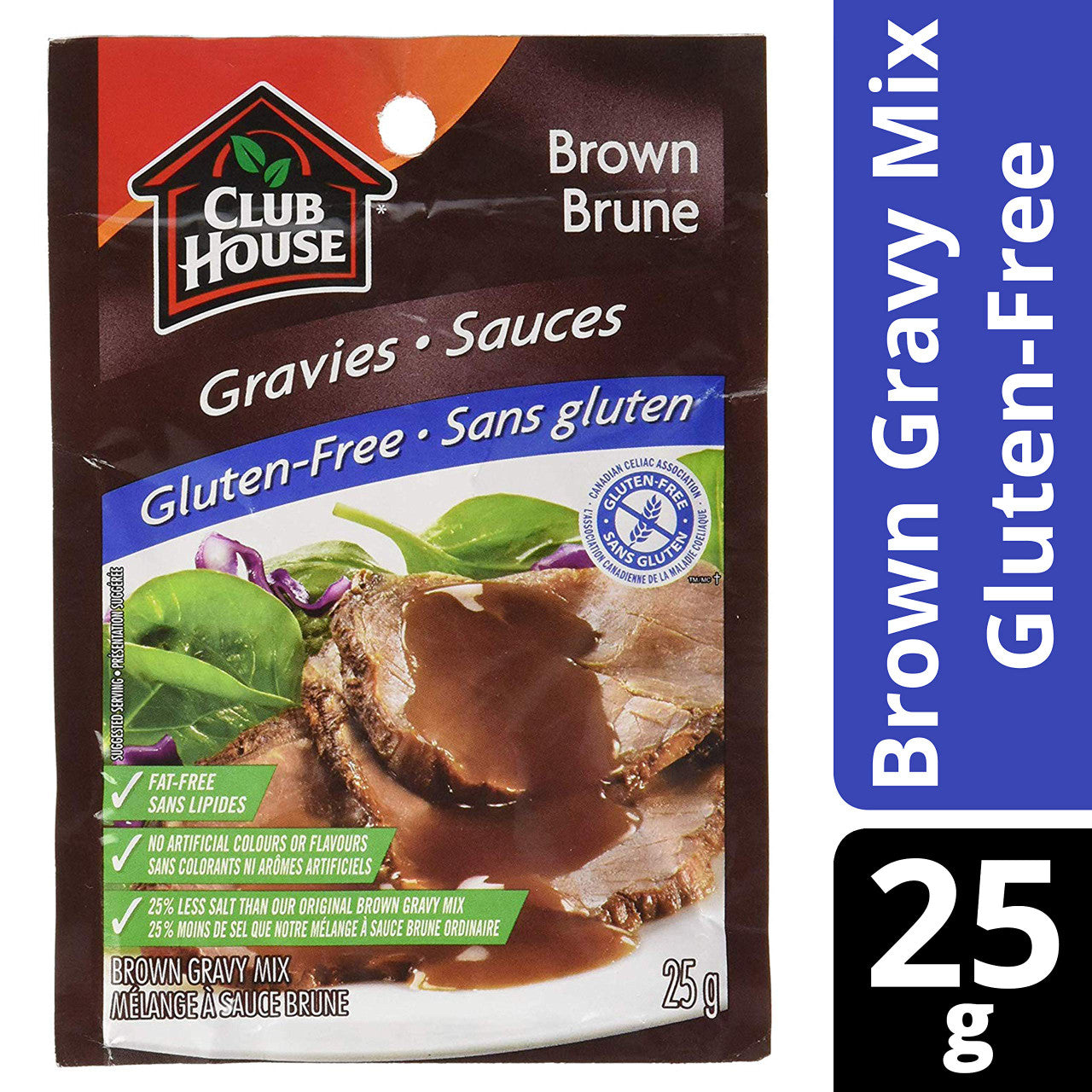 Club House Gluten-Free Brown Gravy, 25g/1oz., {Imported from Canada}