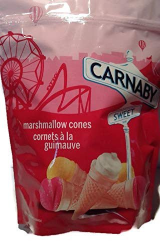 Carnaby, Sweet Marshmallow Cones, 160g/5.6oz, Candy, {Imported from Canada}