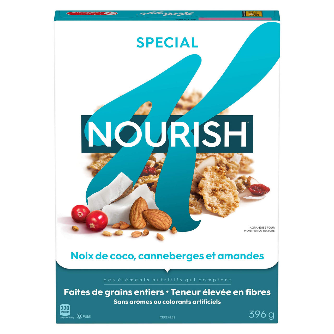 Kellogg's Special K Nourish Coconut, Cranberries and Almonds, Cereal 396g/14oz., {Imported from Canada}