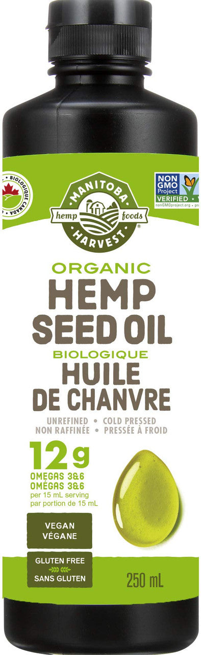 Manitoba Harvest Certified Organic Hemp Oil (250mL/8.5 oz.,) {Canadian}