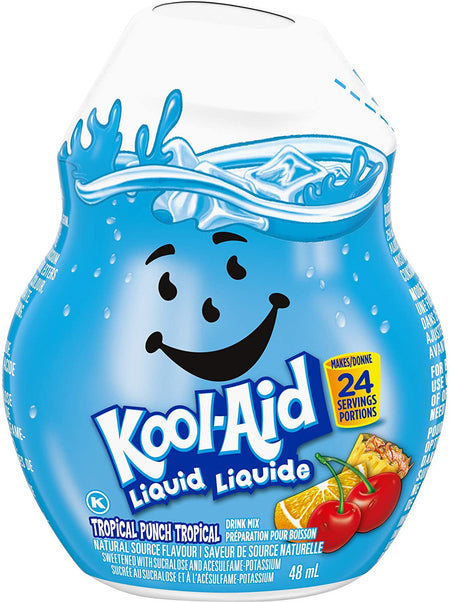 Kool-Aid Liquid Drink Mix, Tropical Punch, 48mL/1.6 fl.oz. (Pack of 12) {Imported from Canada}