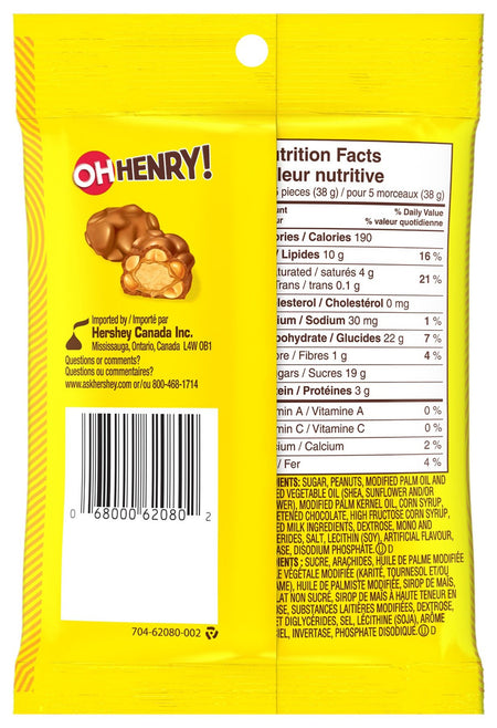 OH HENRY! Halloween Chocolatey Candy Mix, 104g/3.7 oz., (Pack of 4) {Imported from Canada}