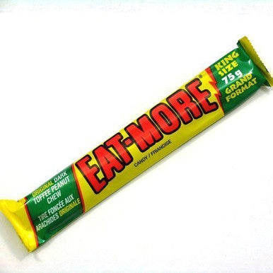 Eat-more Bars Dark Canada Toffee Peanut Chocolate 4ct/ 75g{Imported from Canada}